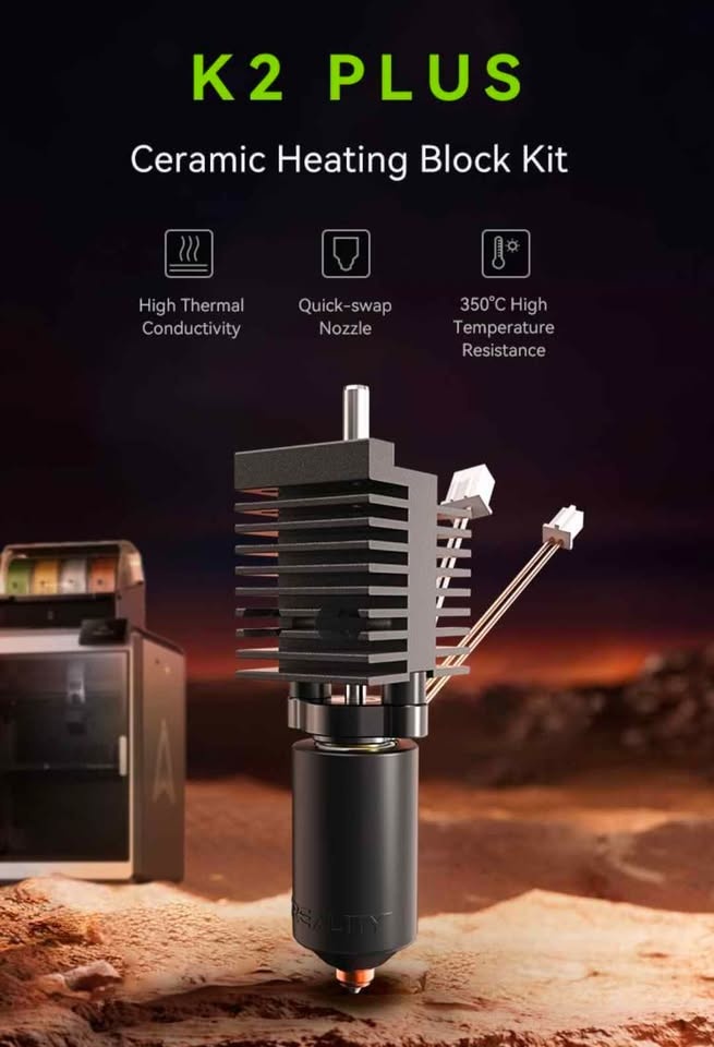 Creality K2 Plus Ceramic Quickswap Nozzle - New
