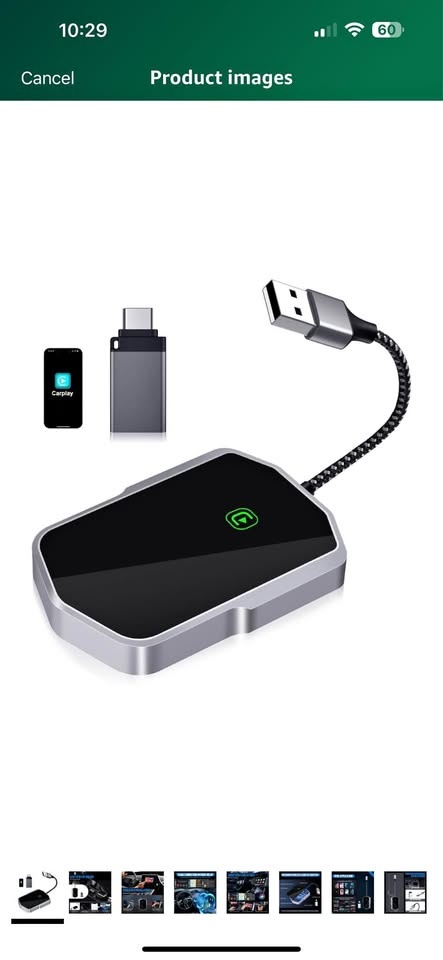 Wireless CarPlay adaptor iOS plug and play iPhone only BNIB