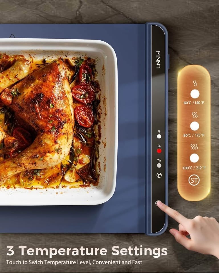Food Warming Mat – 10s Rapid Heating & Rollable BNIB - photo 2