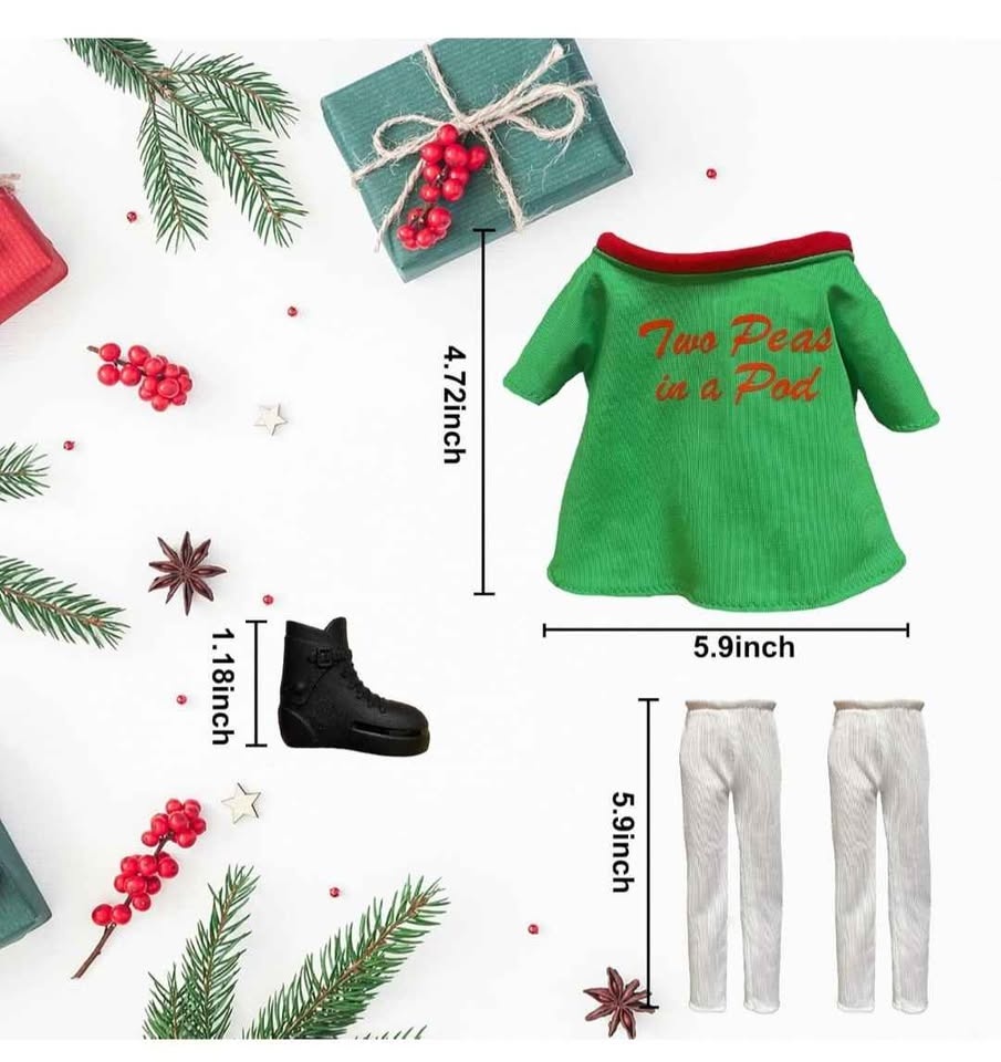 Twin Christmas Elf Clothes - photo 2