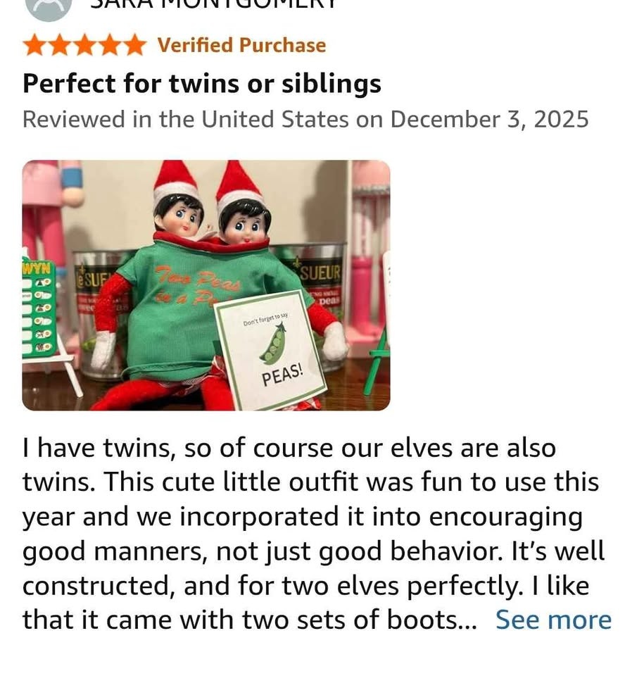 Twin Christmas Elf Clothes - photo 5