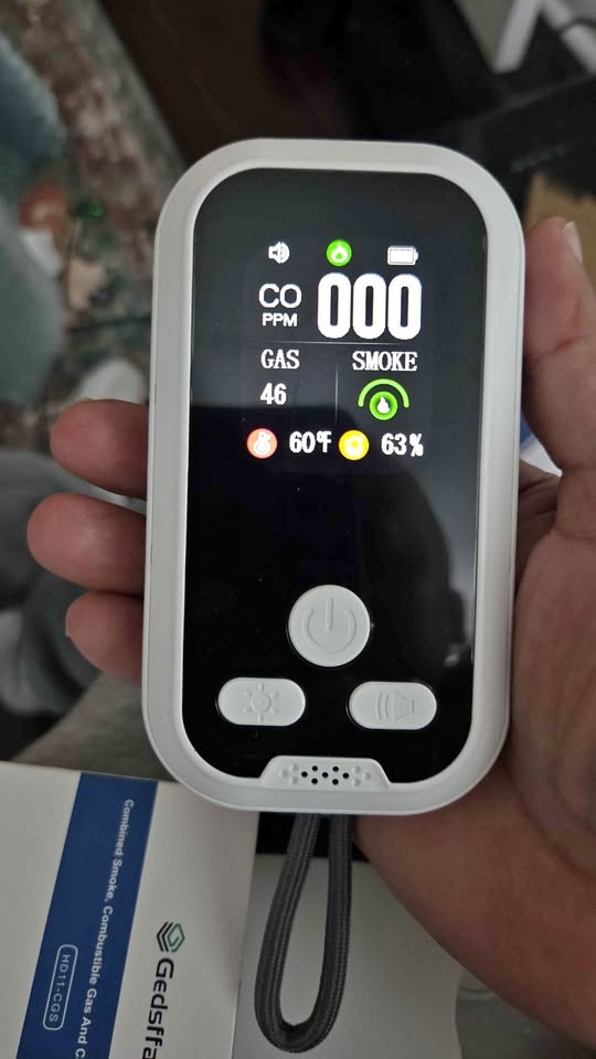 Co2 & smoke and gas detector 5in 1