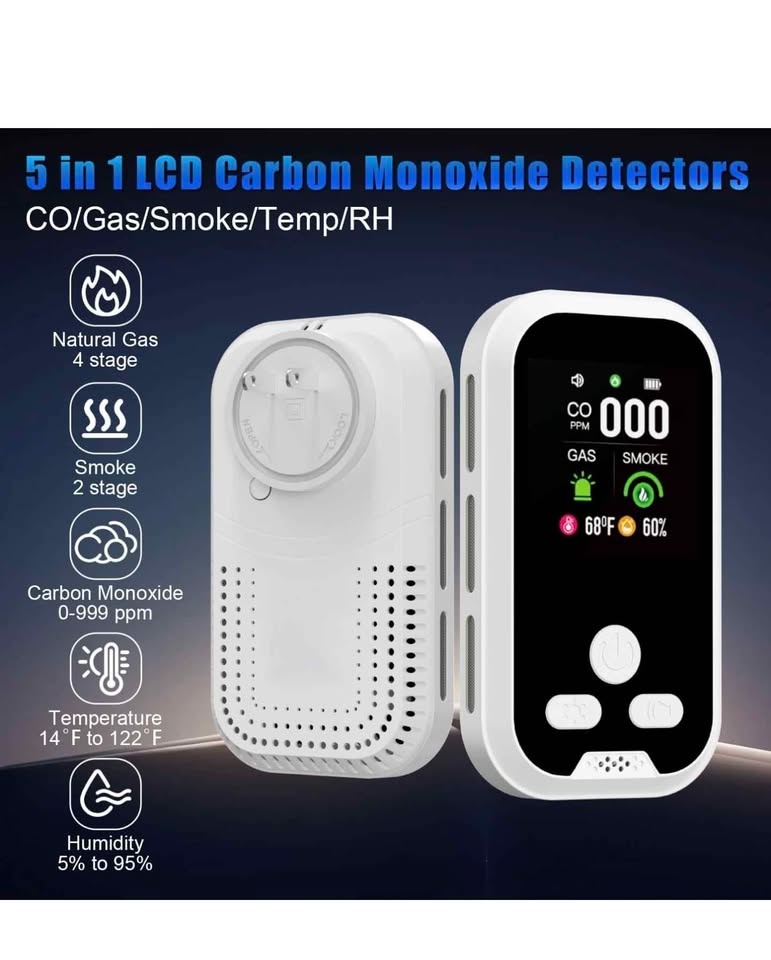 Co2 & smoke and gas detector 5in 1 - photo 3
