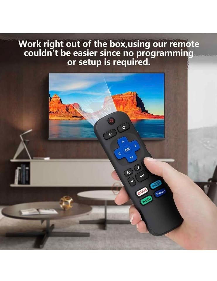 Replacement Remote for Roku TV TCL Hisense Onn - photo 3