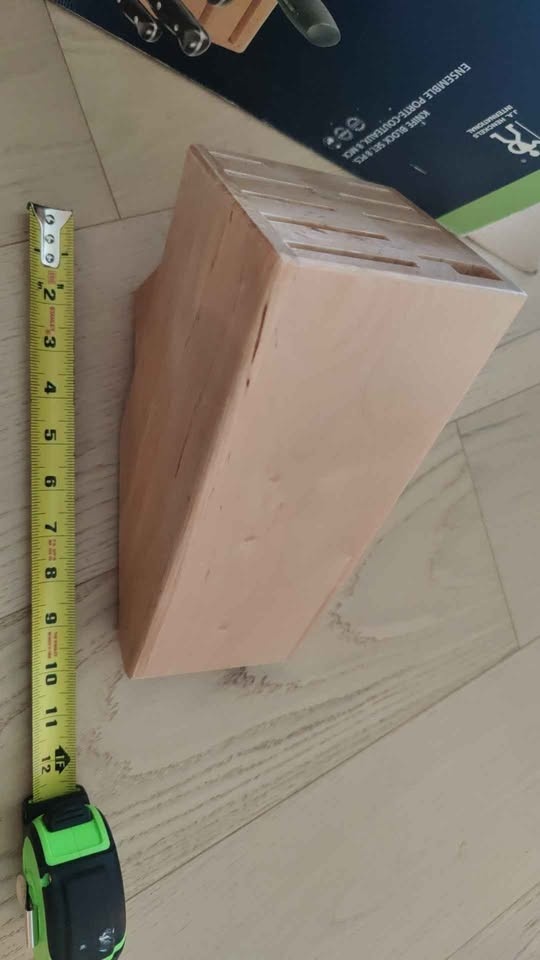 Wood knife block - photo 4