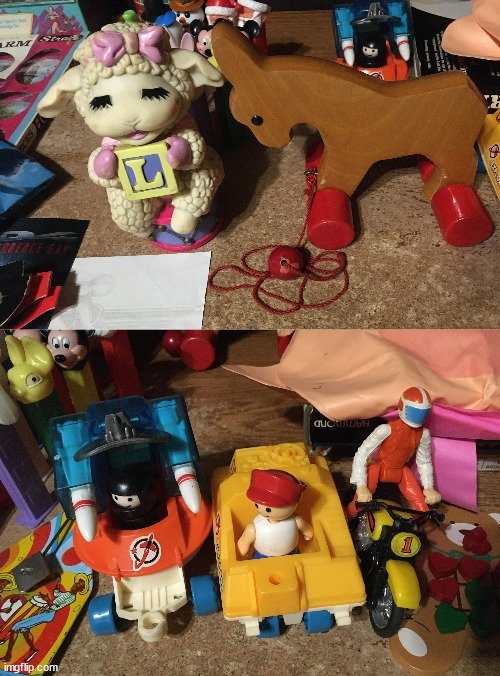 HUGE LOT OF VINTAGE TOYS TINKERTOYS LIL PLAYMATES PEZ FULL LIST - photo 3