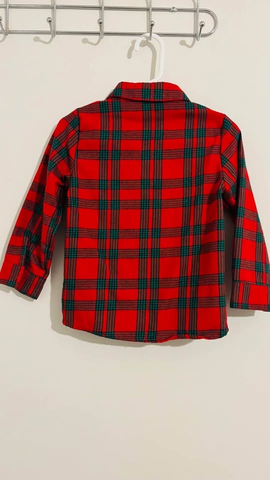 🎄 Festive plaid Kids’ Christmas Shirt – Only $8! - photo 2