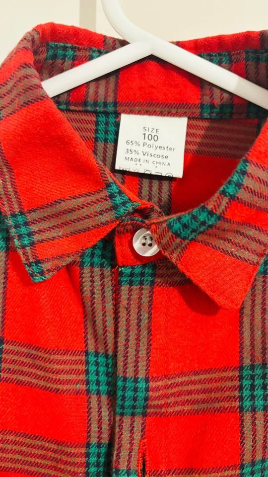 🎄 Festive plaid Kids’ Christmas Shirt – Only $8! - photo 3