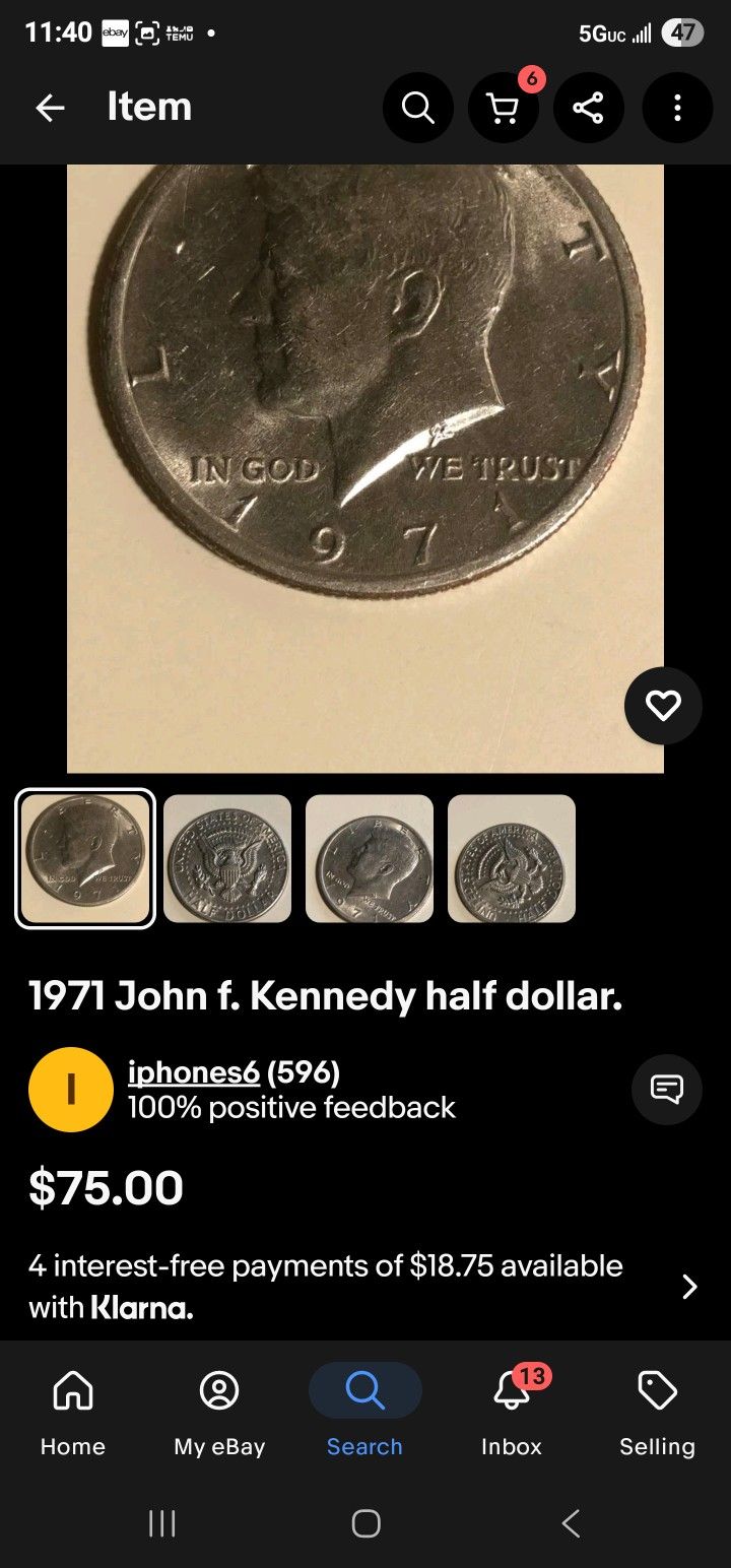 1971 John F. Kennedy Half Dollar - photo 3
