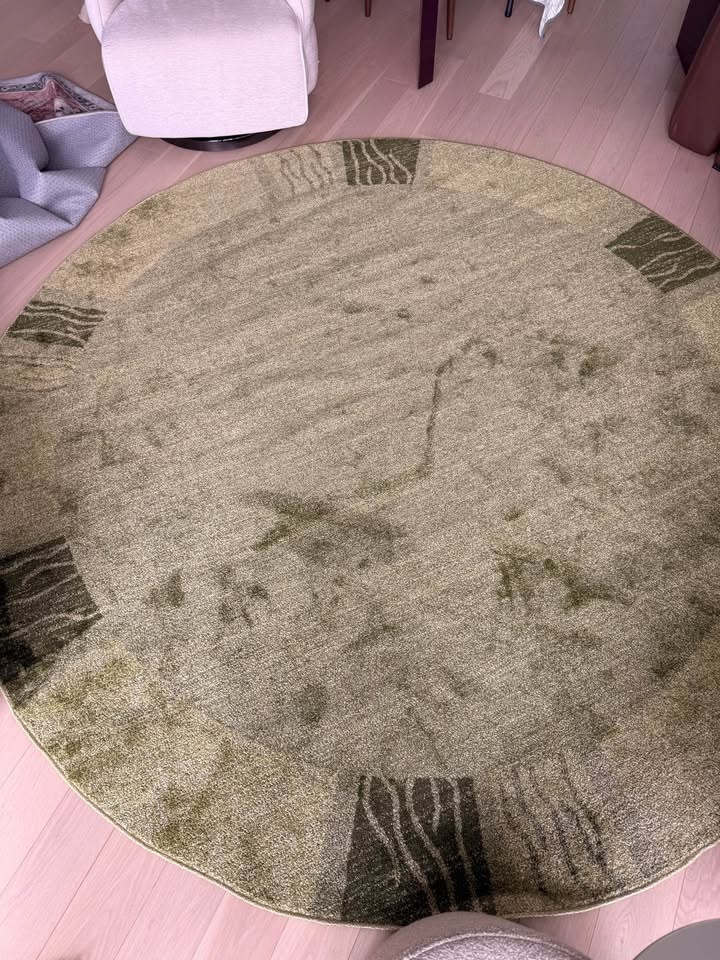 8’ Round Green Modern Rug - photo 4