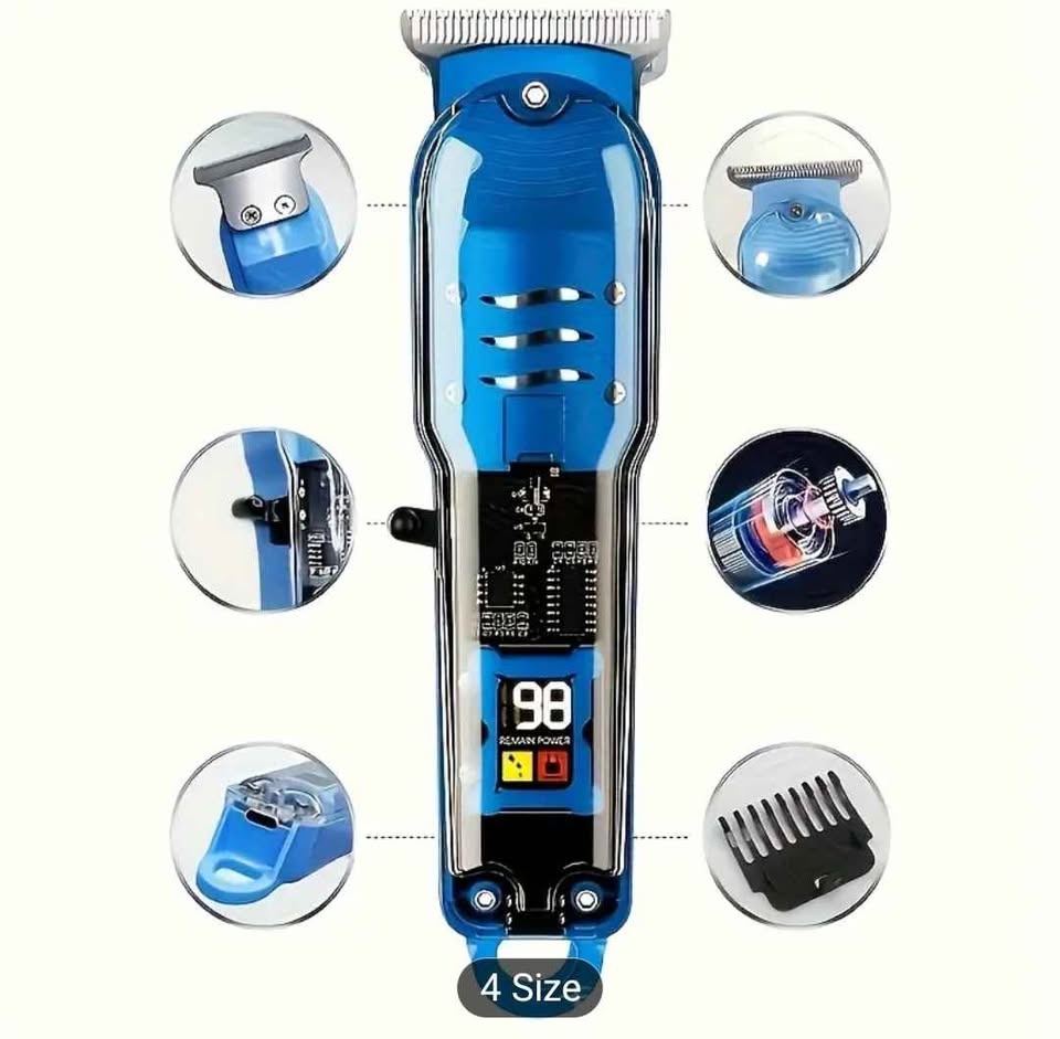 Cordless Hair Trimmer - Digital Display & USB Rechargeable - photo 4