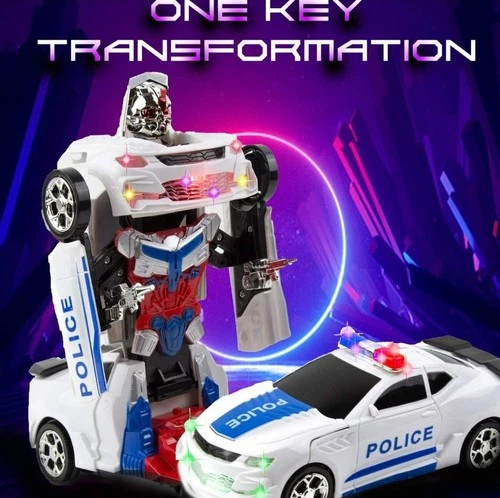 Robot Police Car Transformers Toy - photo 2