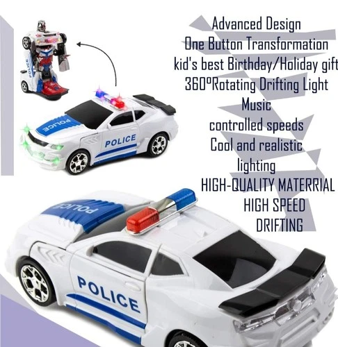 Robot Police Car Transformers Toy - photo 3