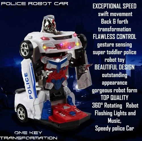 Robot Police Car Transformers Toy - photo 4