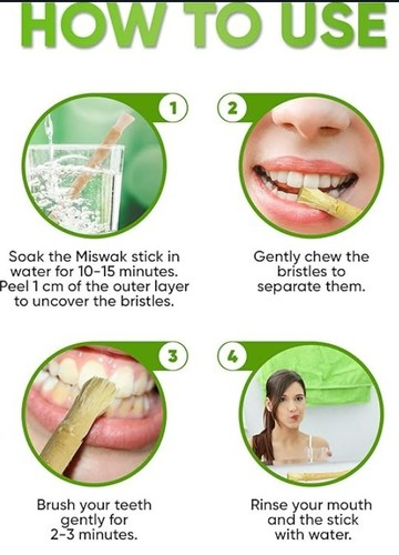 Al-Sudais Miswak Toothbrush, Whitening, Authentic Pakistani - photo 3