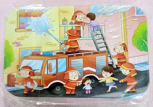 Fire Rescue Puzzle, 60 Pieces, Metal Tin - photo 3