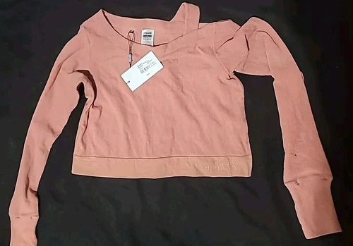 Gymshark Sweater Womens Small Blush Pink Cropped Longsleeve - photo 2