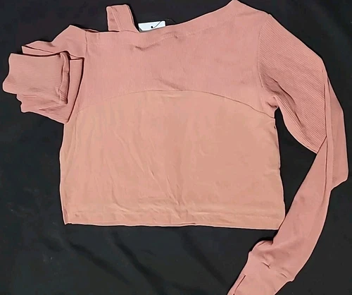 Gymshark Sweater Womens Small Blush Pink Cropped Longsleeve - photo 5