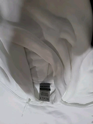 Gildan White Hoodie Sweatshirt Womens Small - photo 3