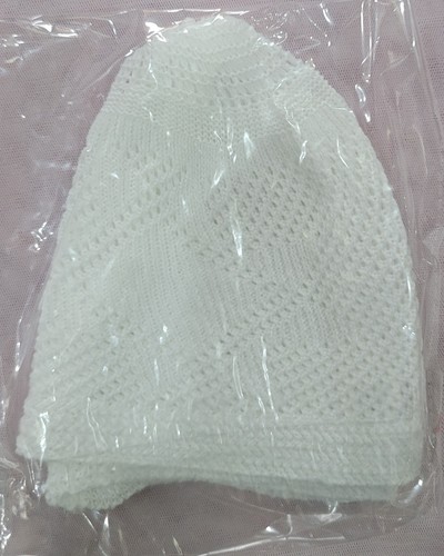 Traditional Prayer Set, White Knitted Cap, Islamic Acce - photo 2
