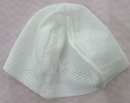 Traditional Prayer Set, White Knitted Cap, Islamic Acce - photo 4