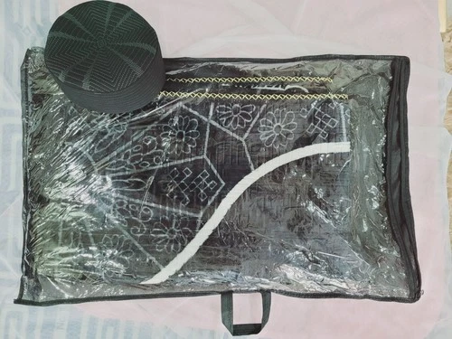 Muslim Prayer Mat With Bag, Islamic Prayer Rugs, Janamaz and Cap