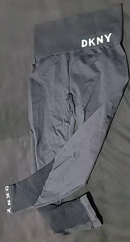 DKNY Sport Women's Black Elastic Leggings Extra Small NWT