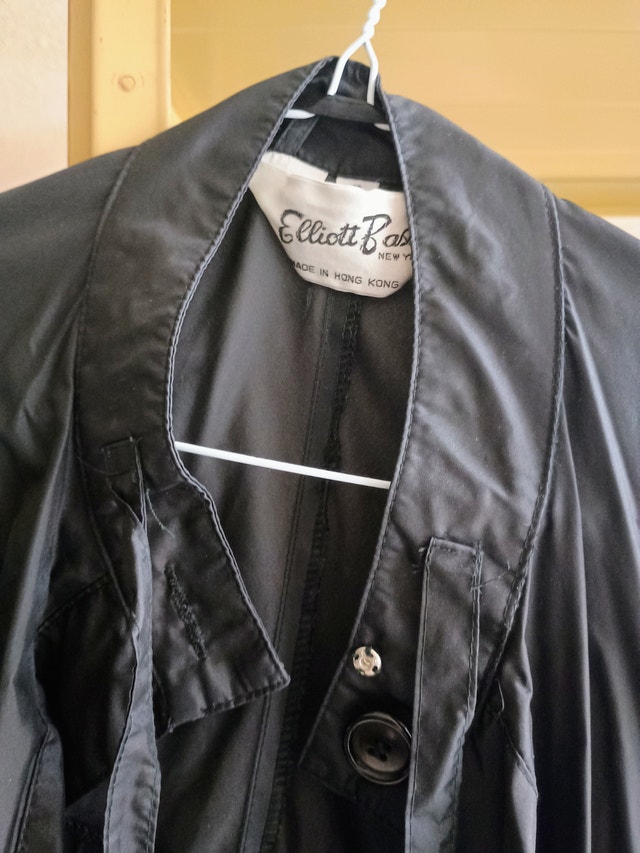 Vintage black women's raincoat - photo 2