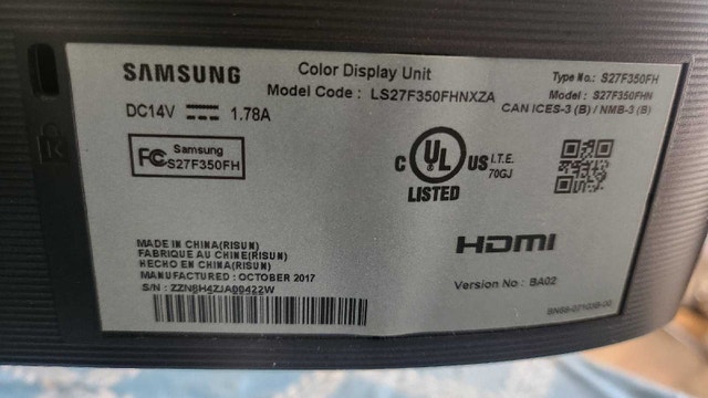 Samsung S27F350FHN