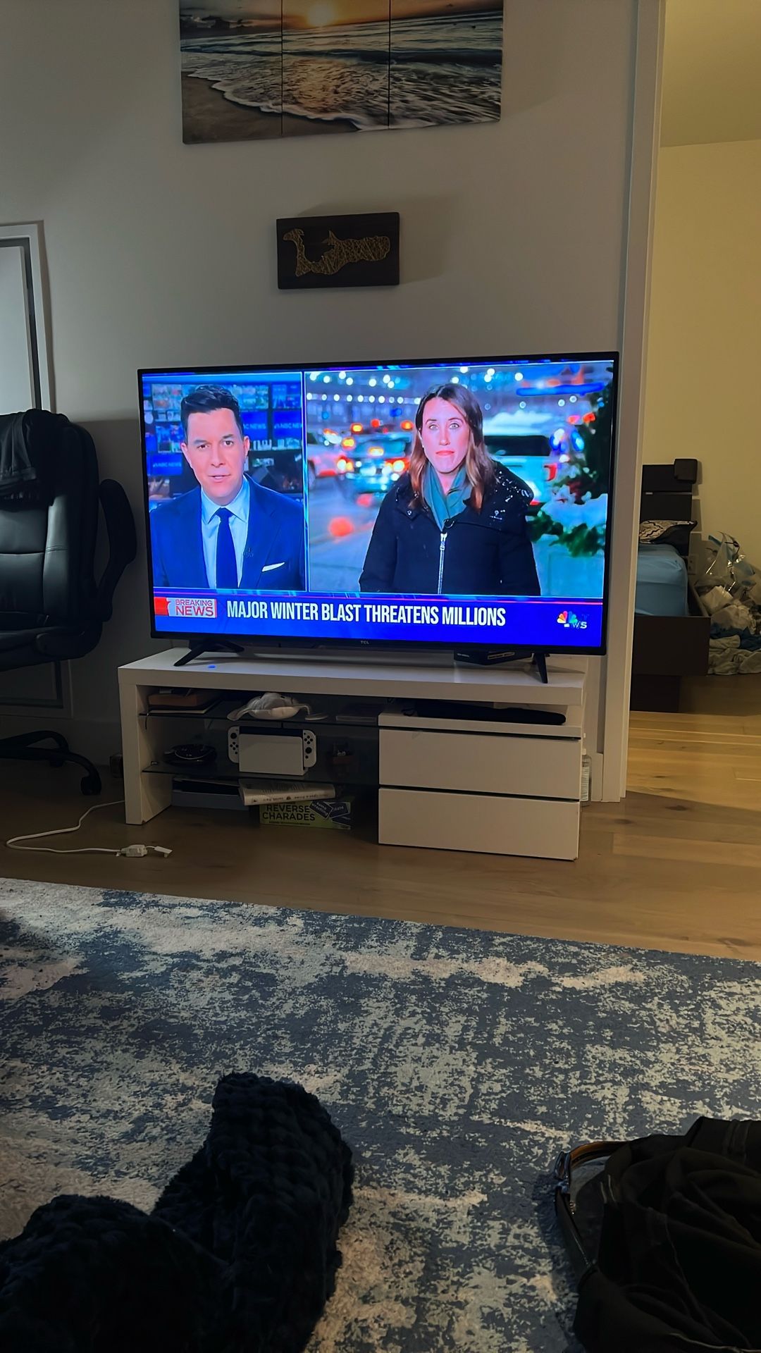 White TV Stand