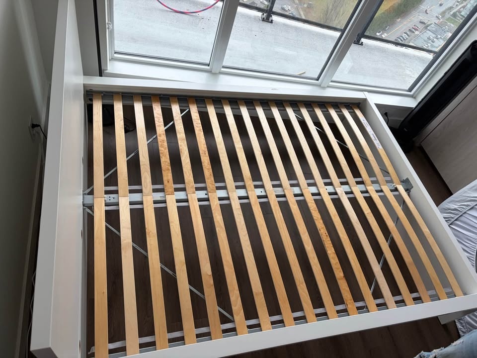 IKEA Malm White Queen Bed Frame Set - photo 5