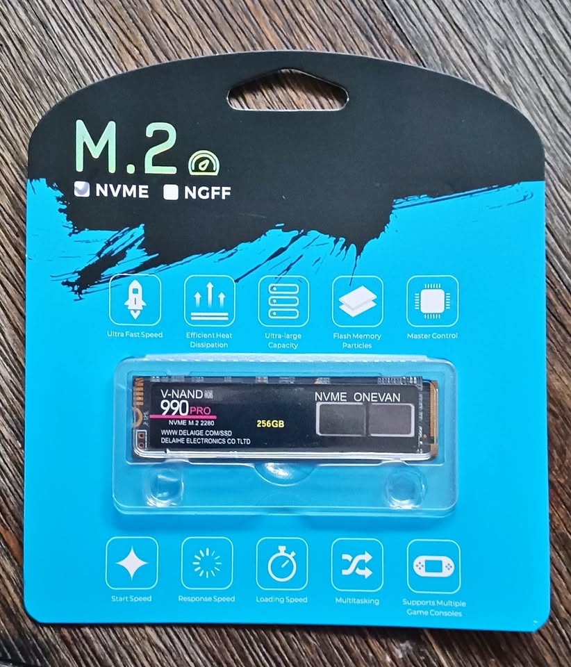 Brand New M.2 NVMe SSD 256GB – Fast Storage Upgrade (New)