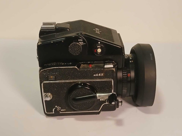 Mamiya 645 camera with 80mm lens
