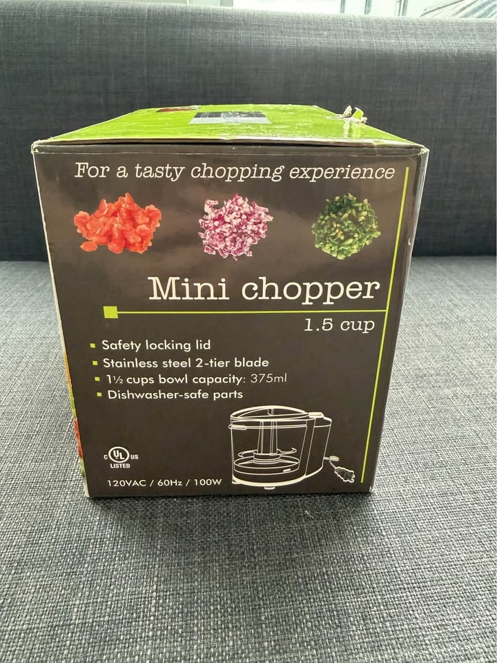 Mini chopper - new, never used, red color - photo 2
