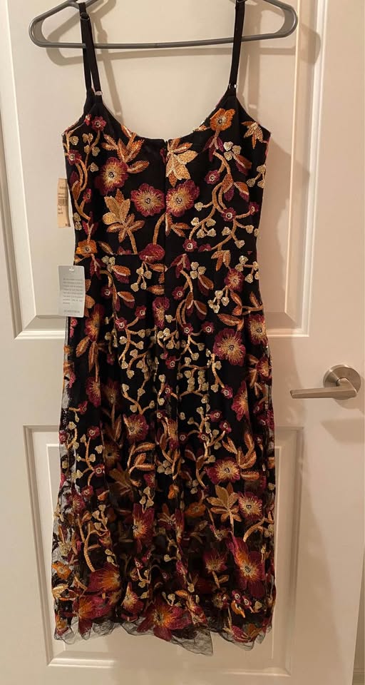 【✨Brand new✨】Flower embroidery black dress 👗 - photo 2
