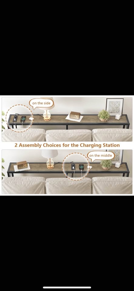 Gewudraw Extra Long Console Table