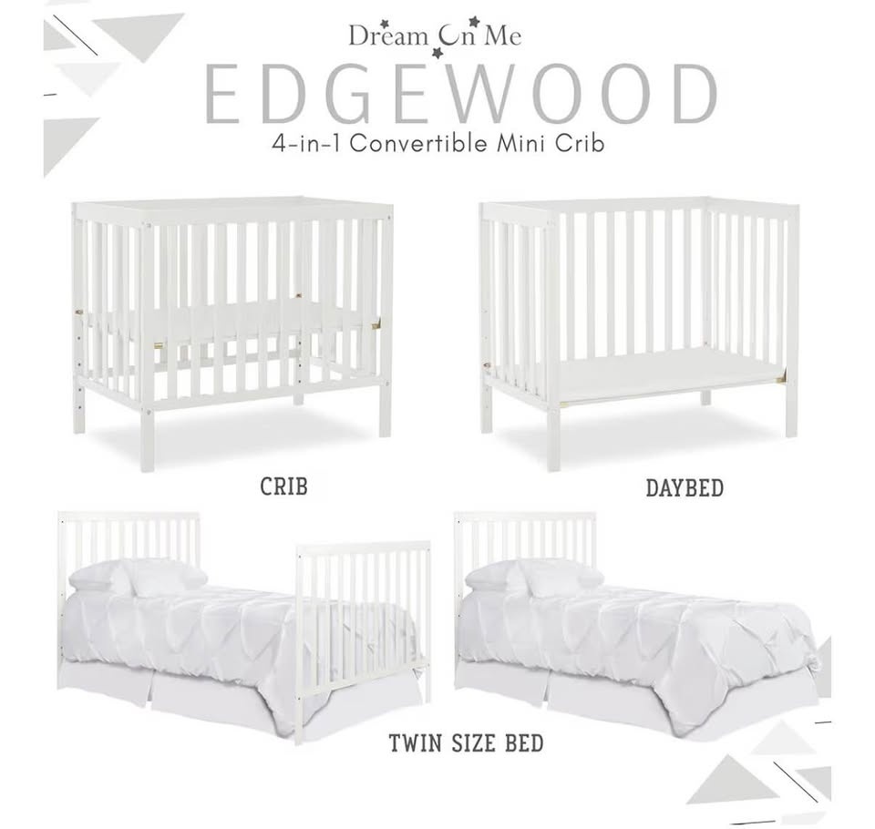 Dream On Me Mini Crib + Mattress – Excellent Condition! 🛏️ - photo 3