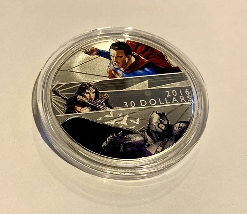 2016 Fine Silver 2.2 oz - BATMAN VS SUPERMAN - photo 2