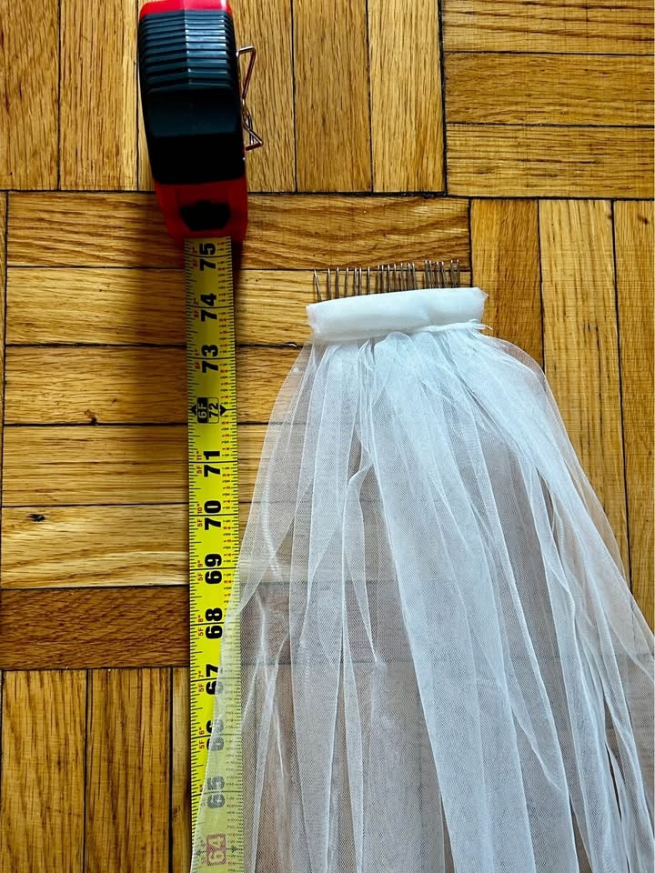 Floor Length Wedding Veil - photo 3