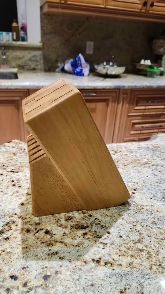 Wood knife block - photo 2