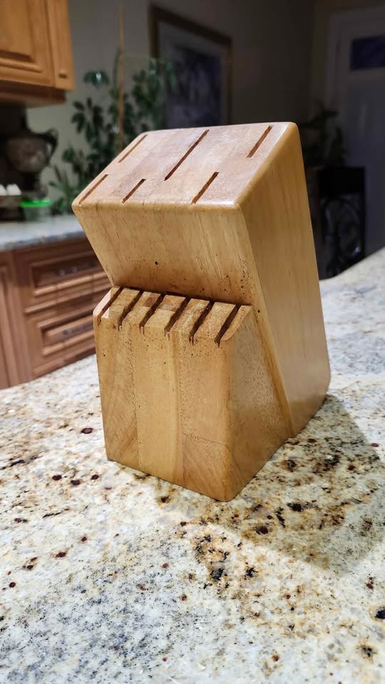 Wood knife block - photo 3