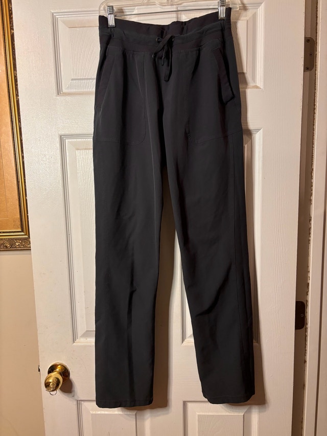 Black Athletic Jogger Pants Small – Elastic Waist & Drawstring