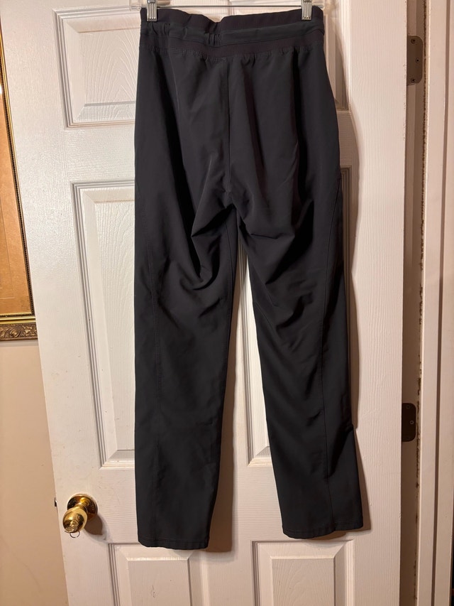 Black Athletic Jogger Pants Small – Elastic Waist & Drawstring - photo 2