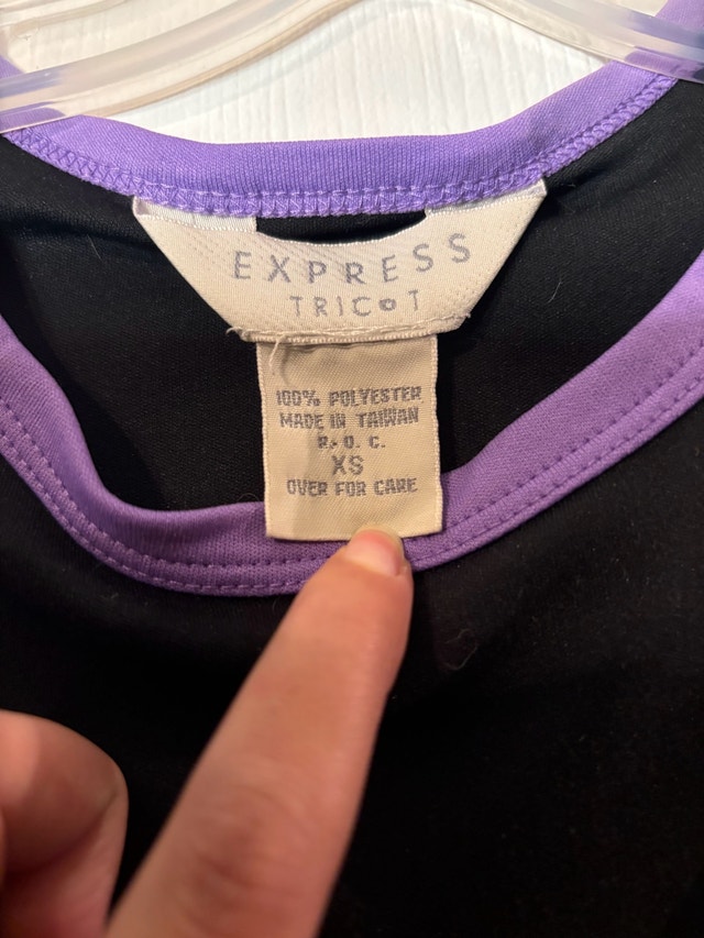 Vintage Express Tricot Sporty Colour-Block Dress – XS - photo 3