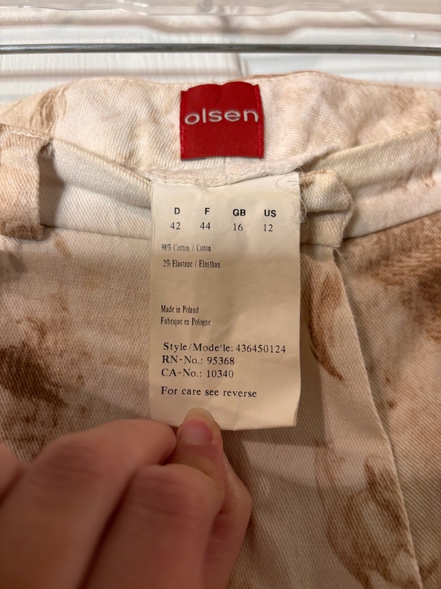 Olsen Cotton Stretch Trousers – Size US 12 - photo 3