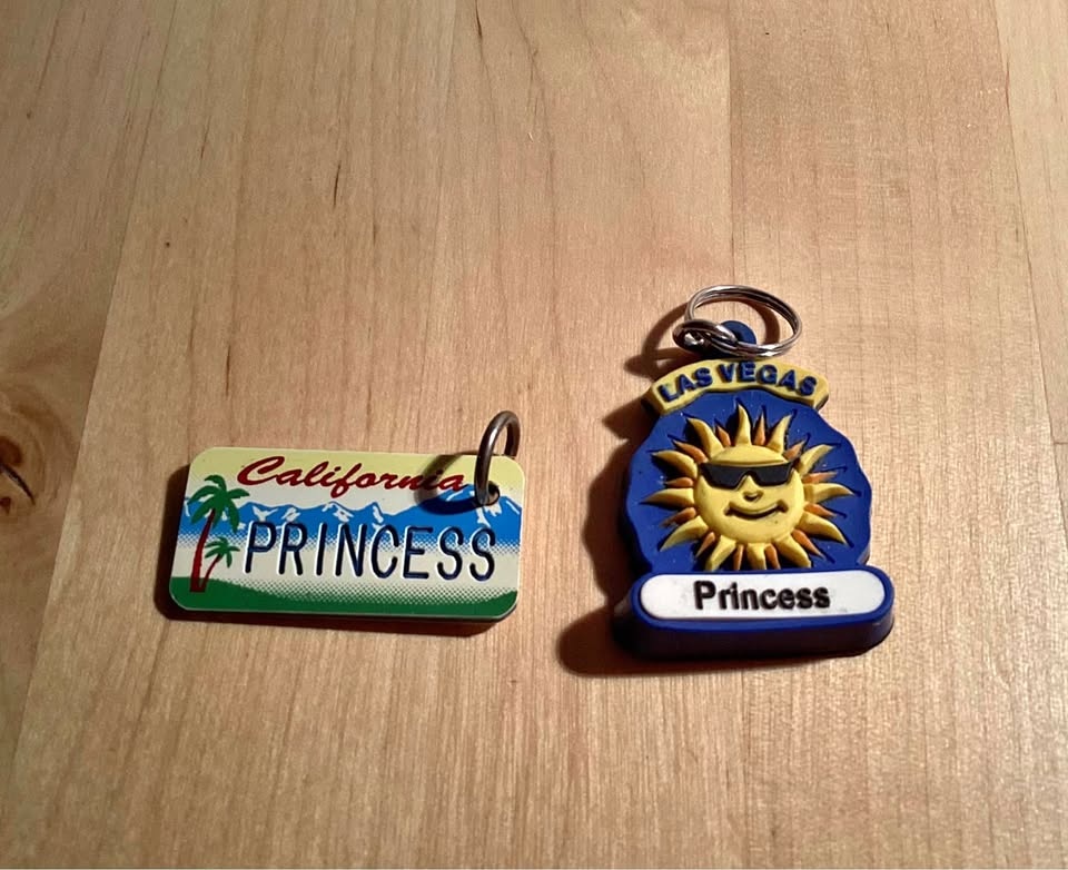 Various keychains, lanyard and figures
