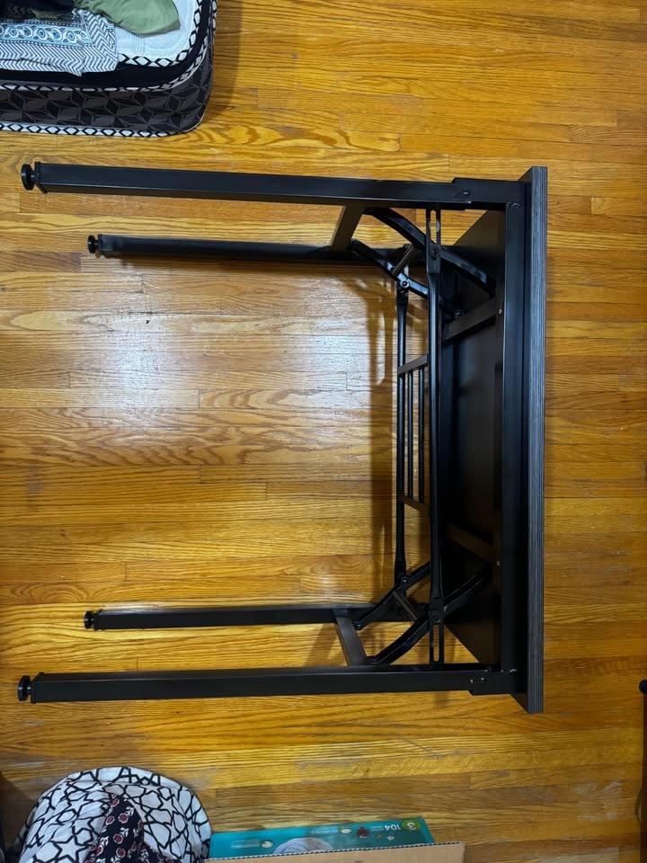 Computer Table Desk, Folding Writing Desk, No Assembly - photo 3