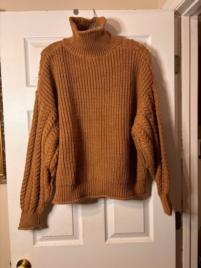 H&M Chunky Cable-Knit Turtleneck Sweater – Heavy Knit (XL) - photo 2