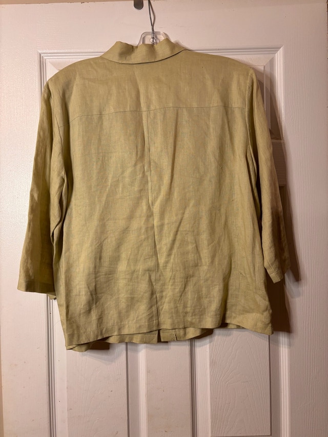 Olsen Collection Linen Button-Up Shirt / Light Jacket - photo 2