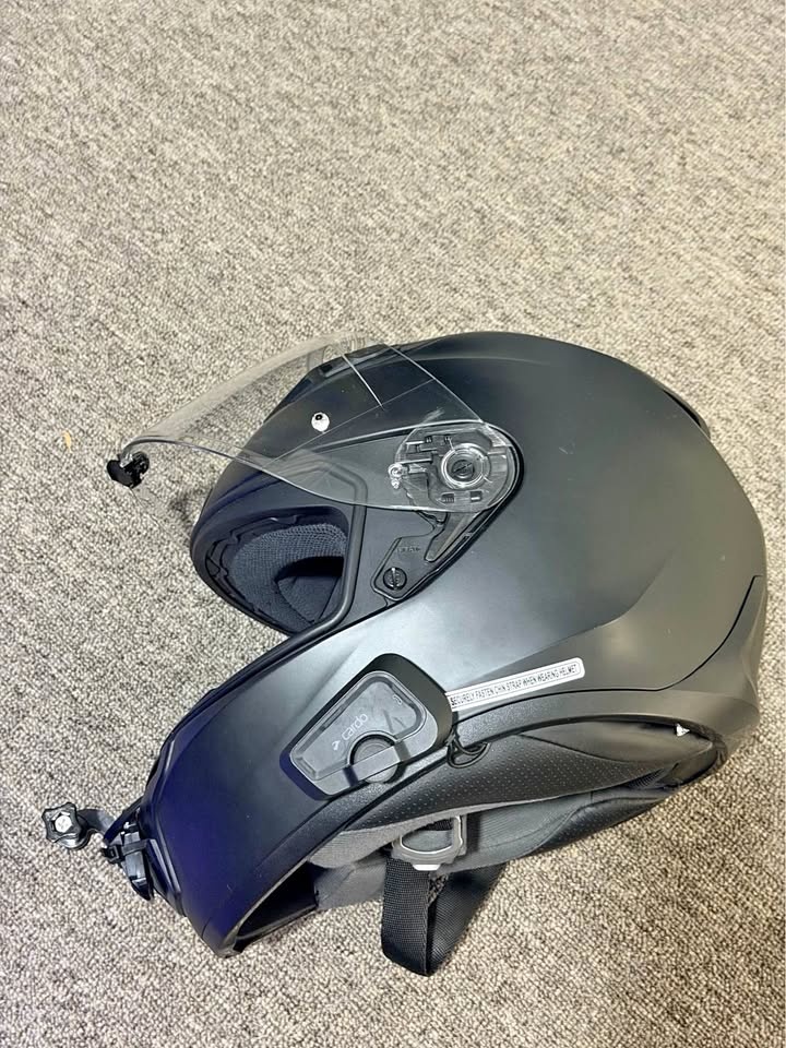Motorcycle Helmet + Cardo